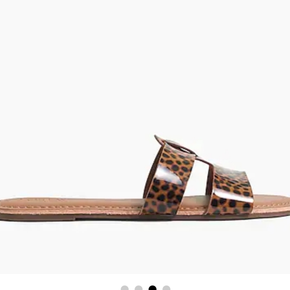 J CREW TORTOISE BEACHSIDE SLIDE SANDALS - Picture 3 of 4